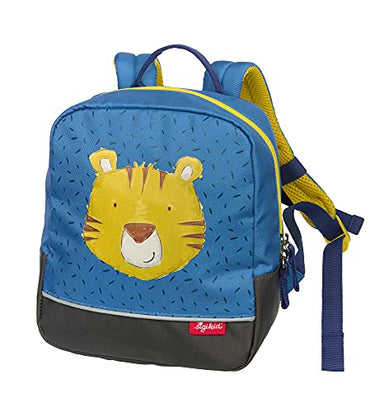 Sigikid Unisex Children's Mini Tiger Backpack Children's Backpack, Blue/Tiger, 23x20x10 cm EU on sale